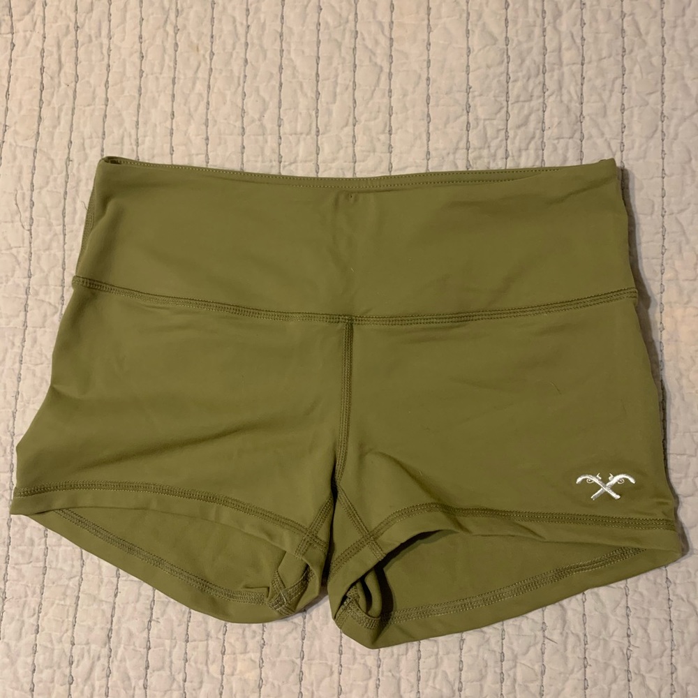HVIII Brand Goods olive spandex shorts